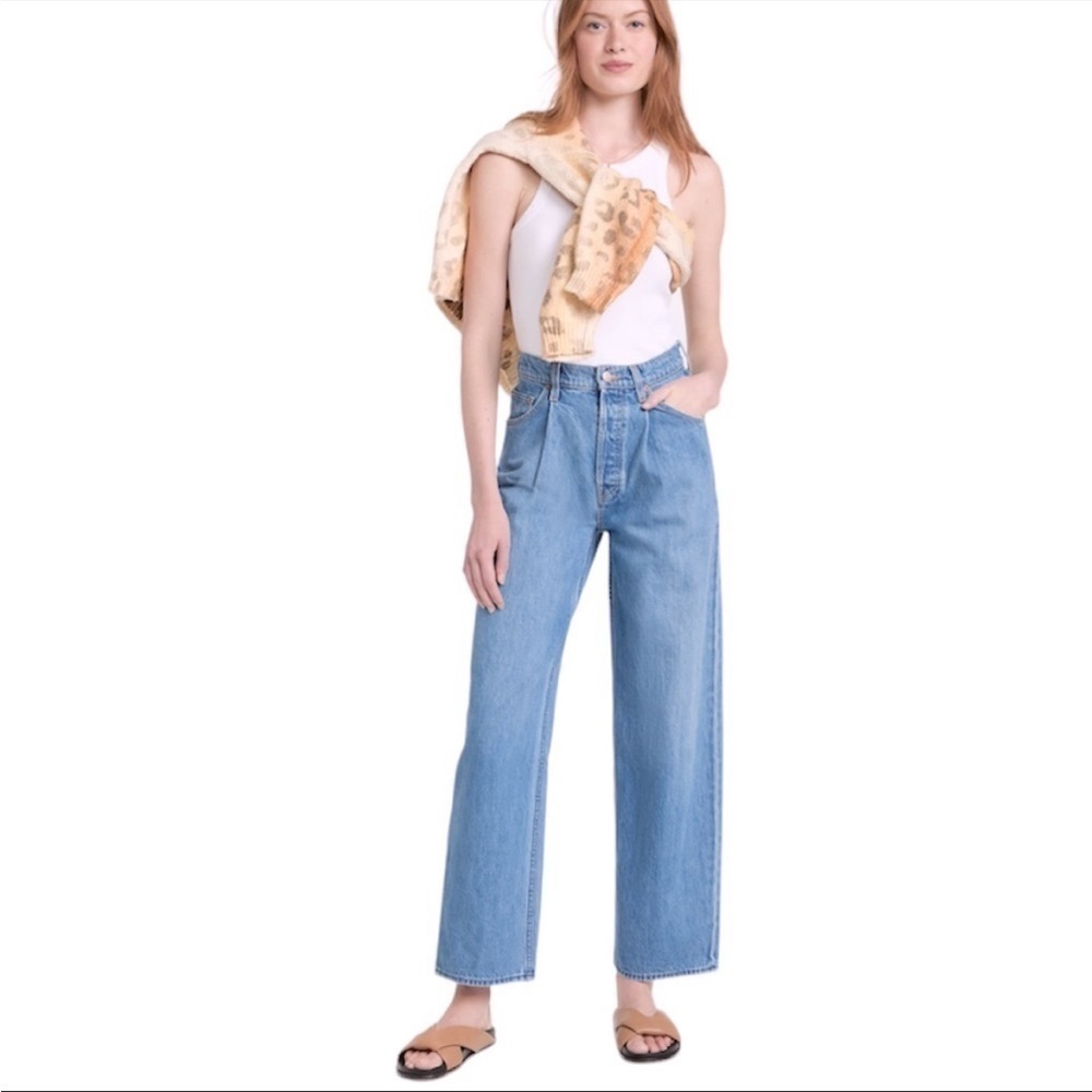 Mother Snacks The Pleated Fun Dip Puddle jean